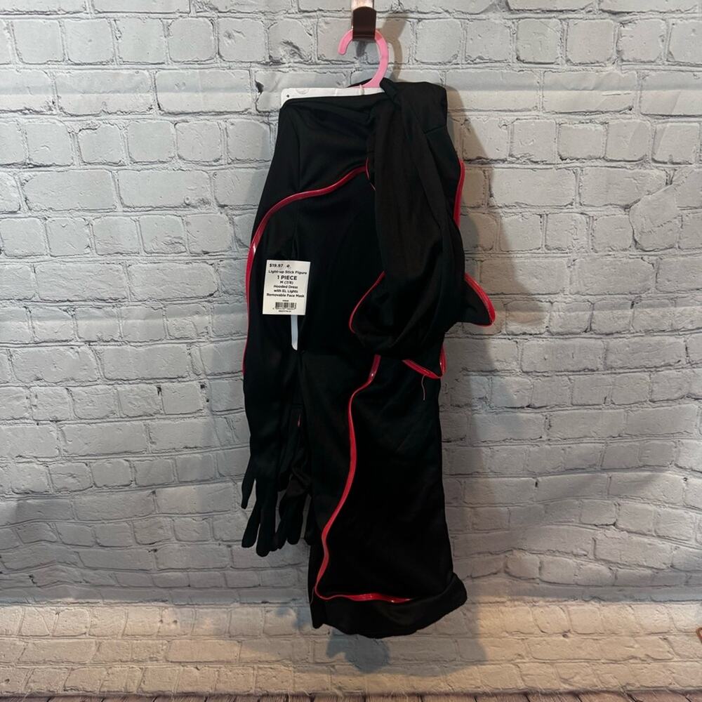 Light Up Stick Figure Girl’s Halloween Costume Dress